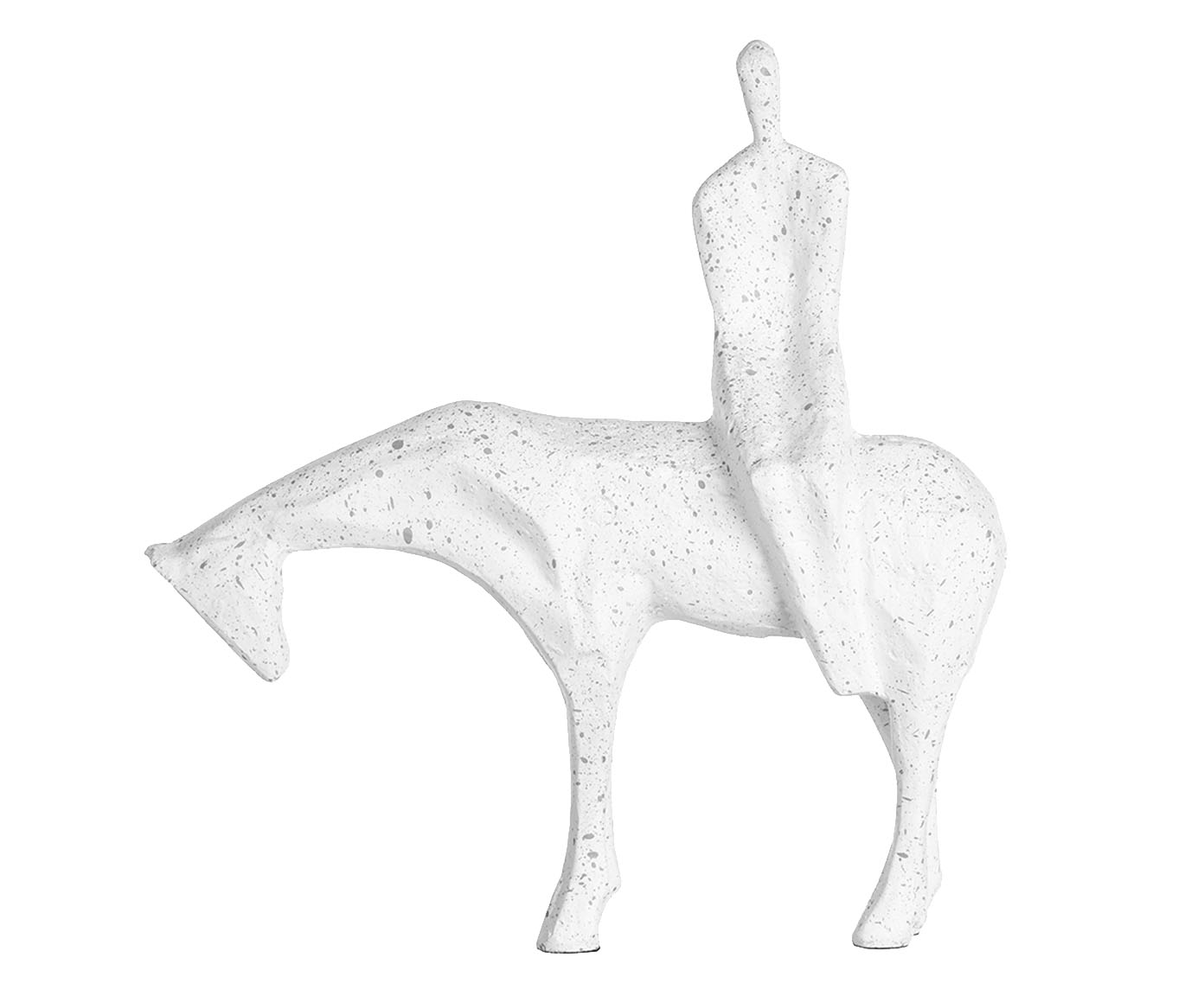 Adorno Homem Sentado No Cavalo Granilite - image 0
