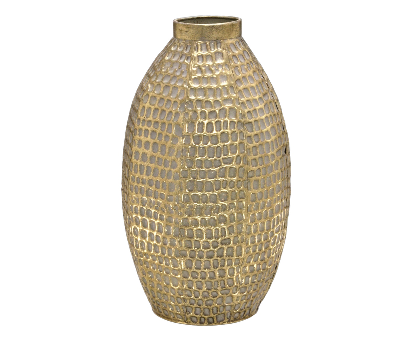 Vaso Decorativo Zymex Dourado Envelhecido image number 0