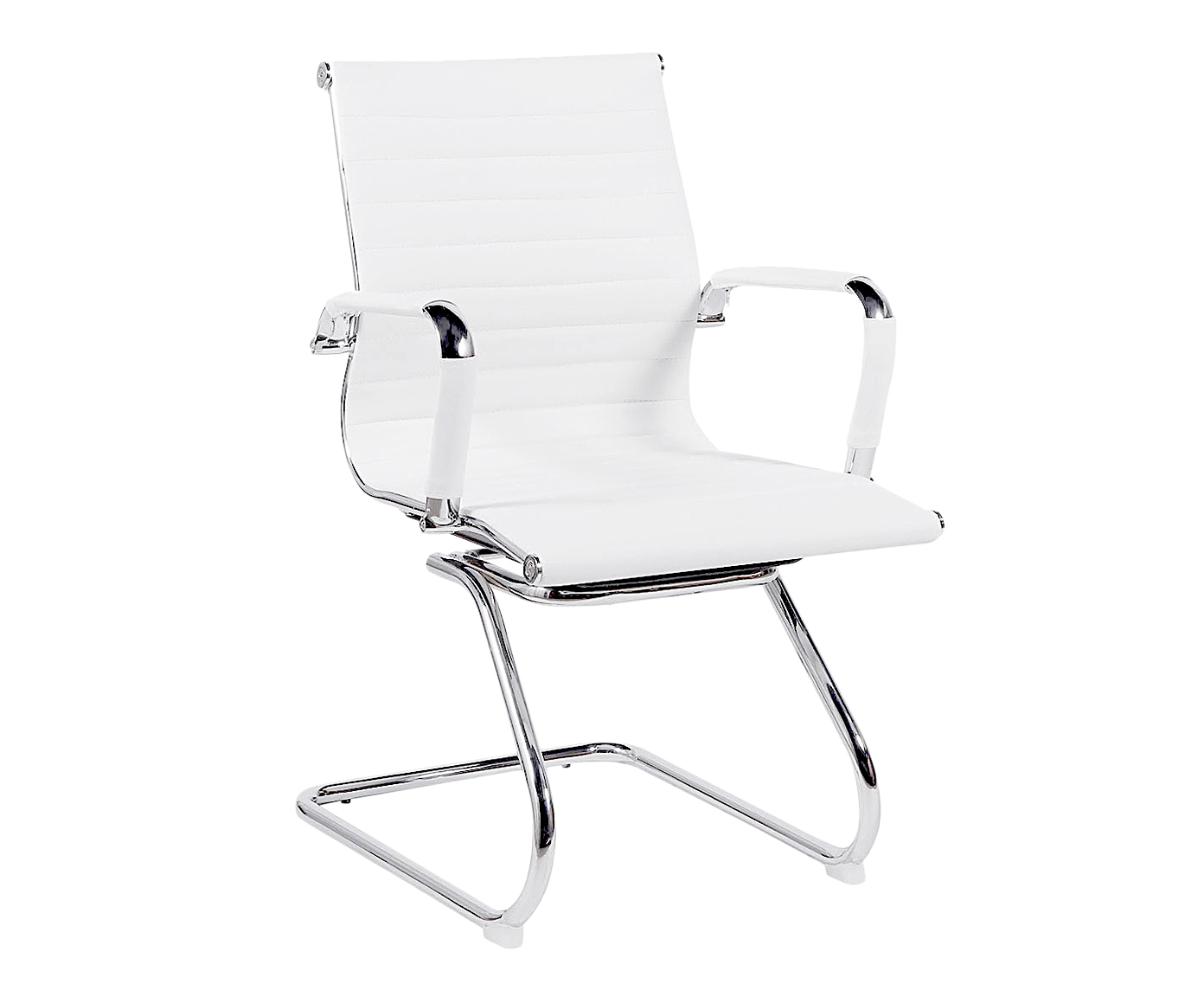 Cadeira Fixa Office Eames Esteirinha Branca - image 0