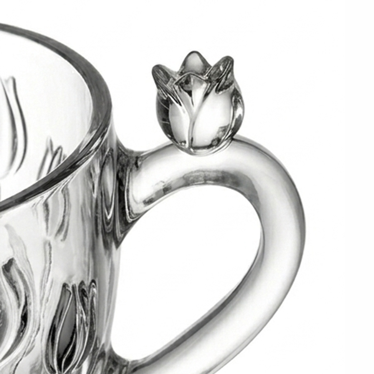 Jogo de X&iacute;caras para Caf&eacute; em Cristal Ecol&oacute;gico Tulipa image number 3