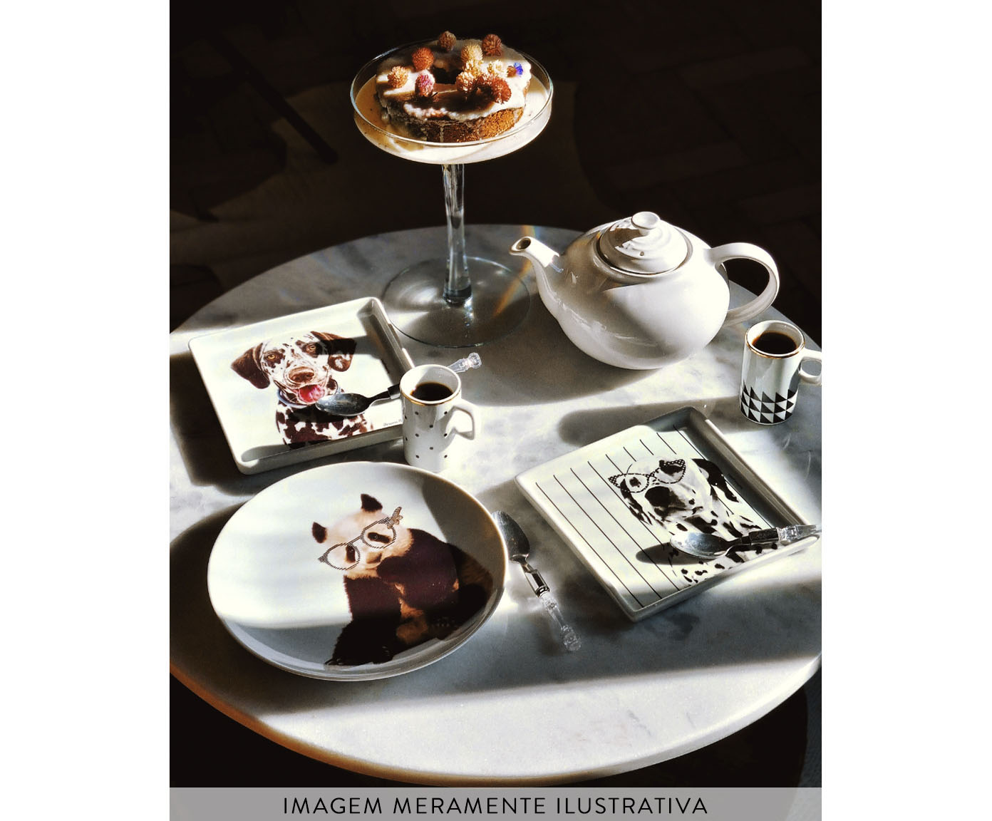 Prato de Porcelana D&aacute;lmata Olivia Bruna Berger - image 1