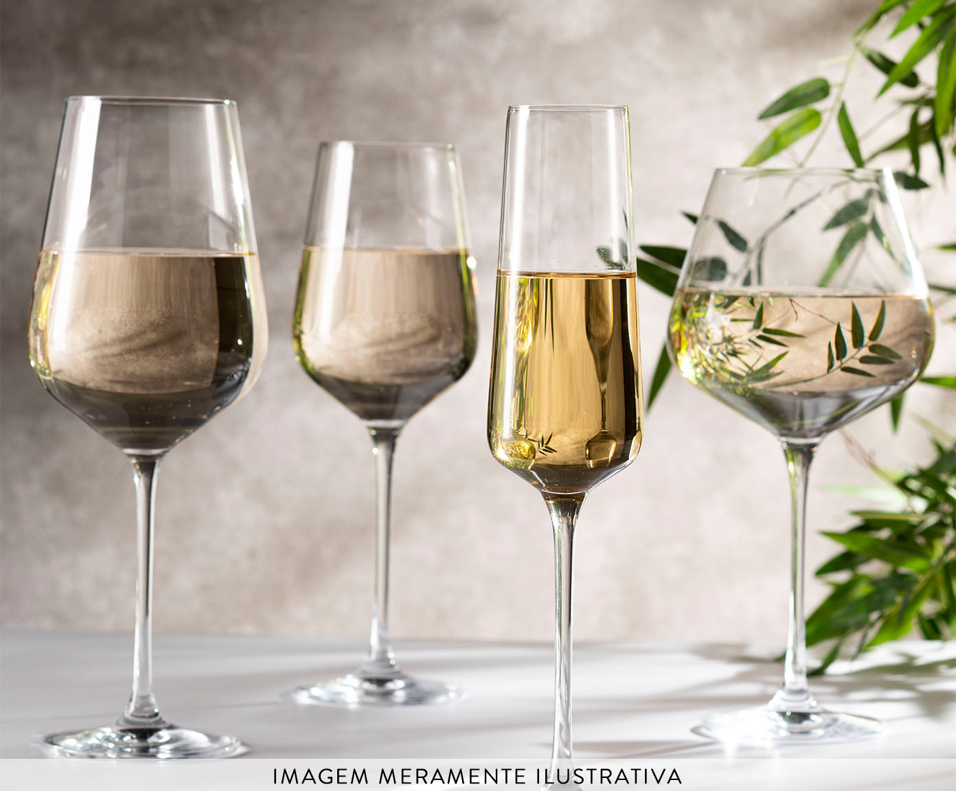 Jogo de Ta&ccedil;as para Vinho em Cristal Cheslav image number 3