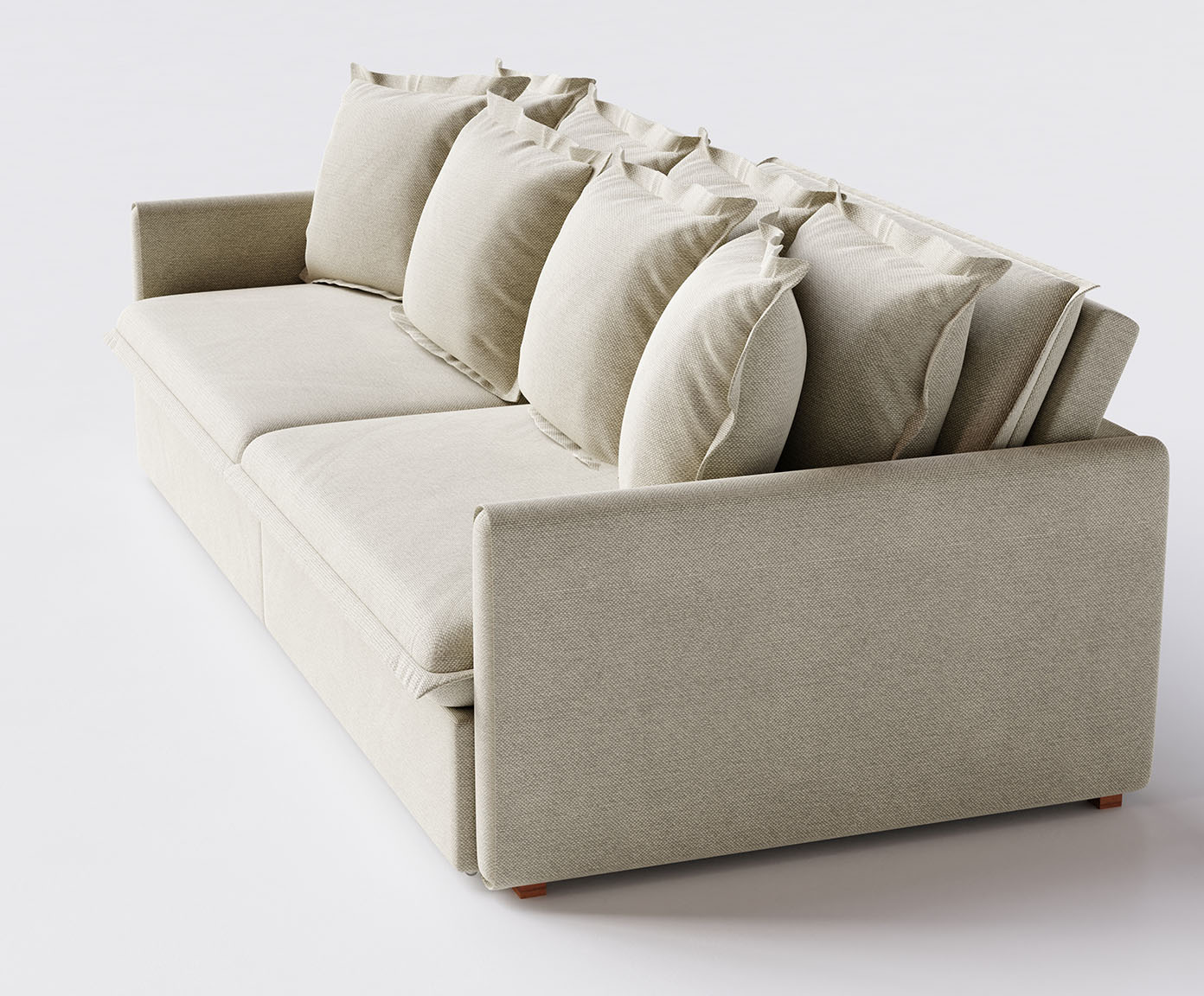 Sof&aacute; Modular de Linho Hope Cru Confort&aacute;vel image number 7