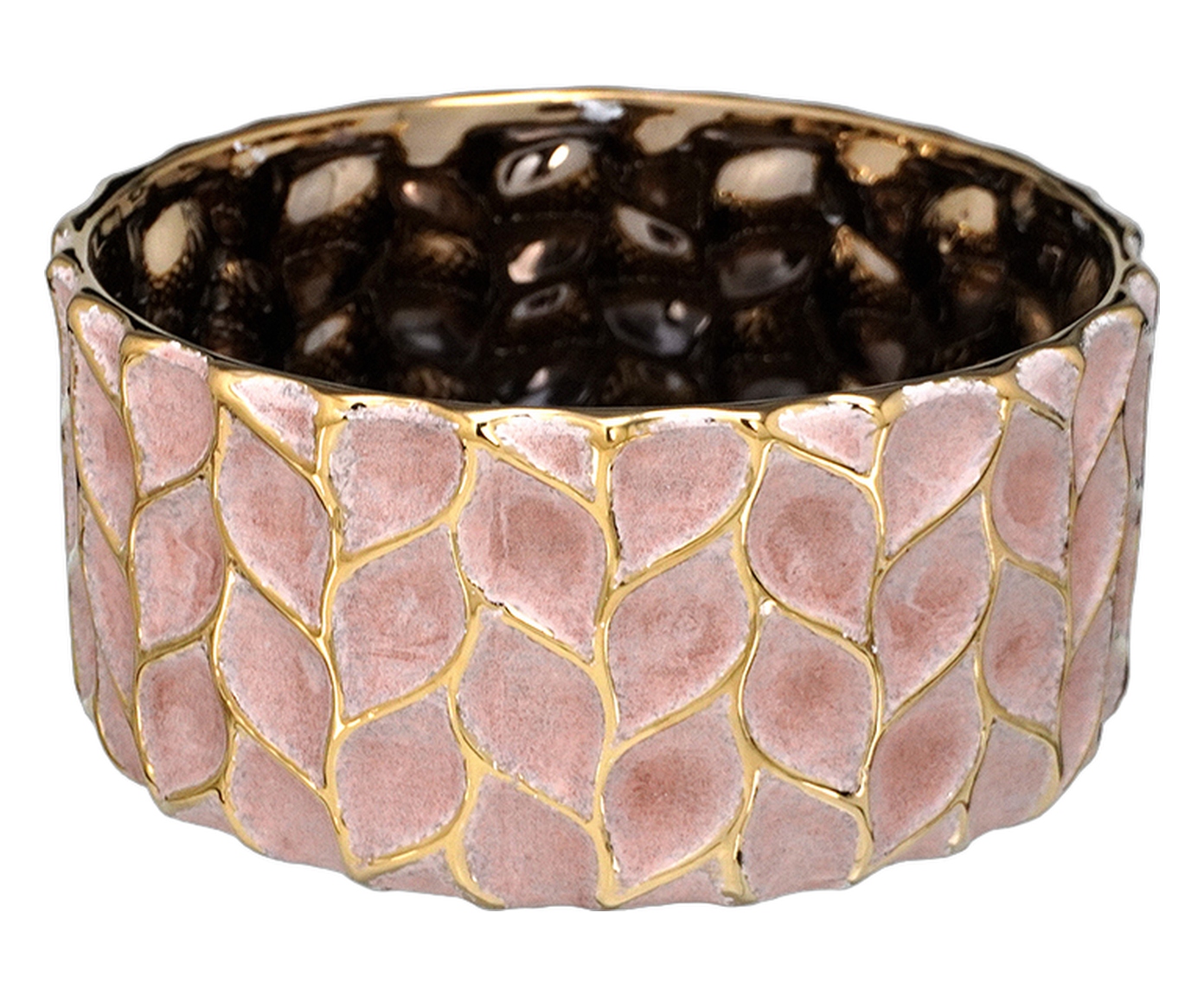Cachepot Decorativo Silves Dourado - image 0