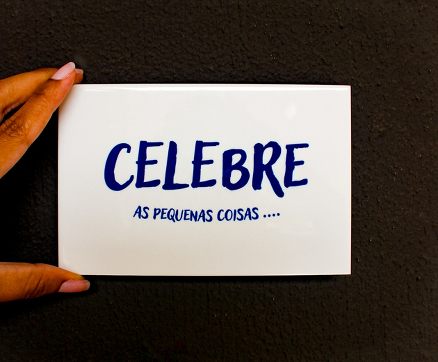 Azulejo Decorativo "Celebre As Pequenas Coisas" image number 3