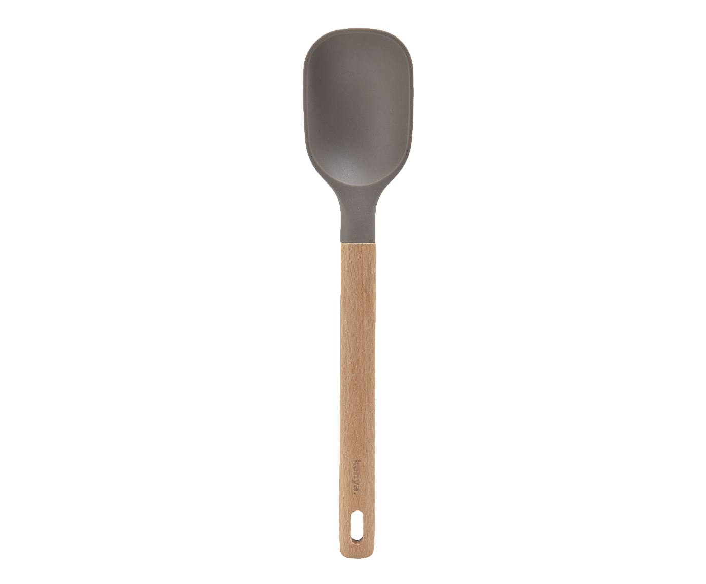 Colher de Silicone e Madeira para Arroz Kenya Cinza - image 0
