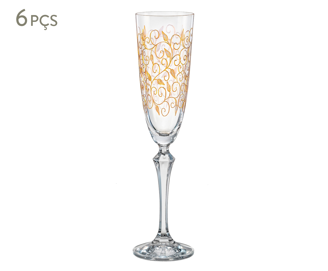 Jogo de Ta&ccedil;as para Champagne em Cristal Elizabeth I image number 0