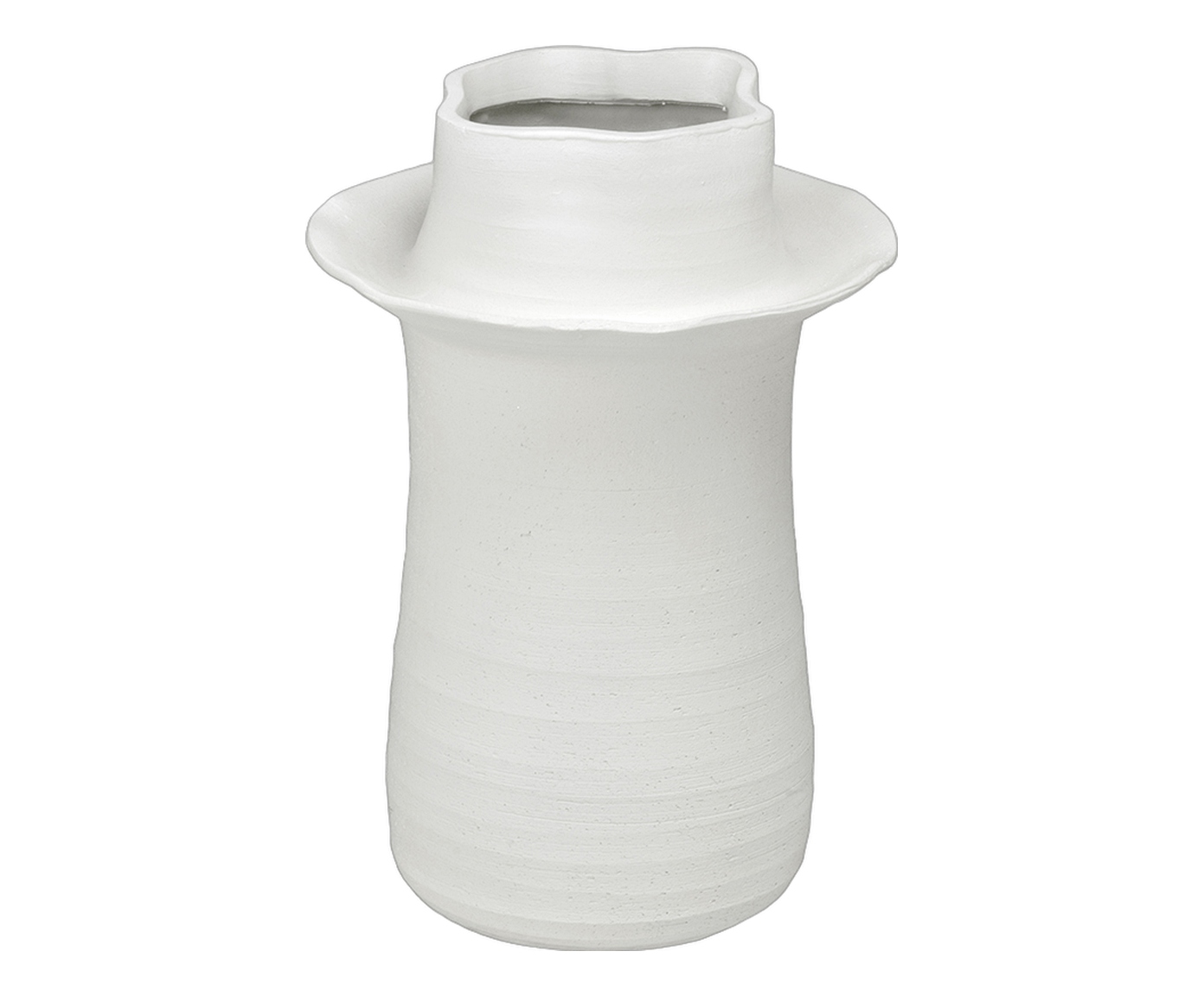 Vaso Decorativo Zorvex Off-White - image 0