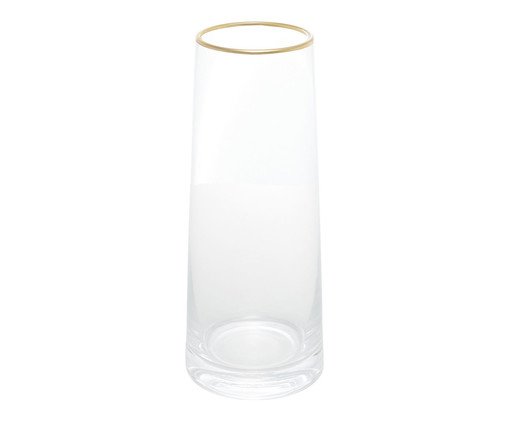 Vaso de Vidro com Borda Dourada Liz image number 2