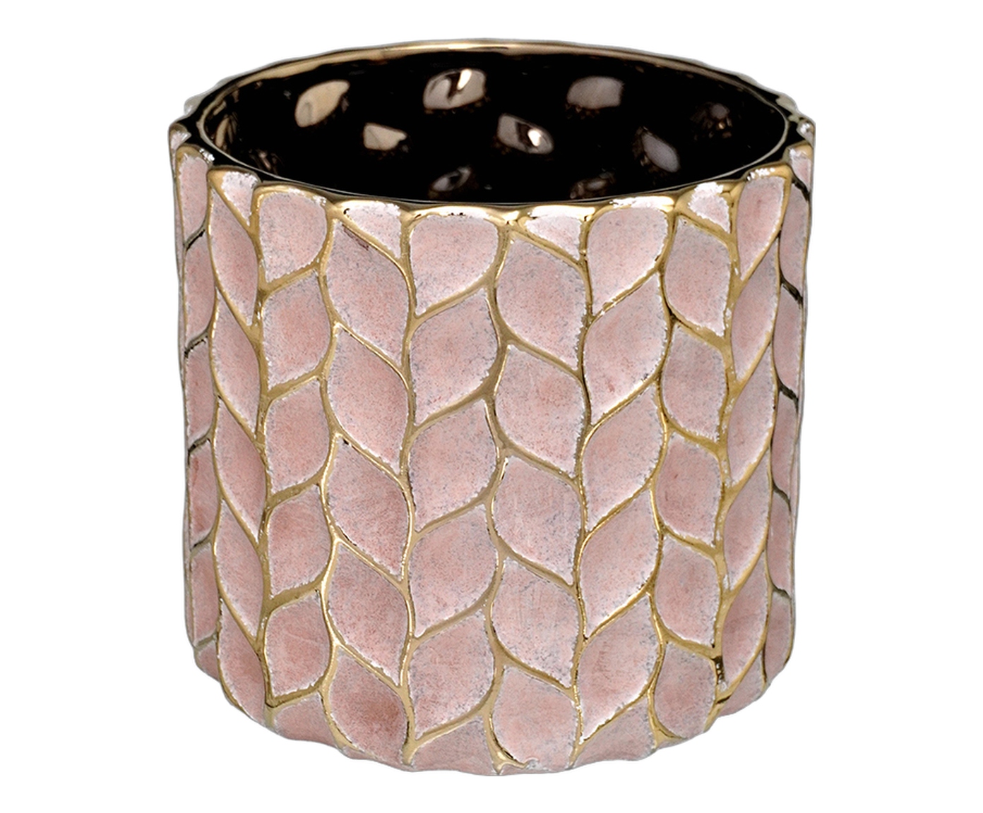 Cachepot Decorativo Florium Dourado image number 0