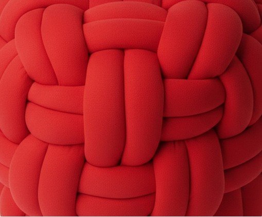 Pufe de Ch&atilde;o Amelie vermelho image number 2