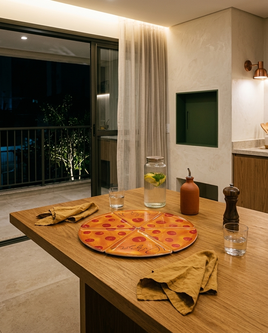 Jogo de Pratos para Pizza Nicolazzi - image 1