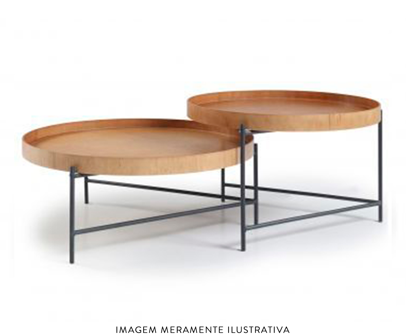 Mesa de Centro Debora Laminado com Base de Metal image number 5