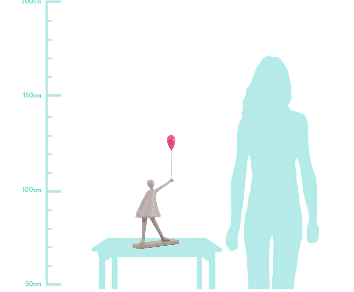 Adorno Menina com Bal&atilde;o - image 1