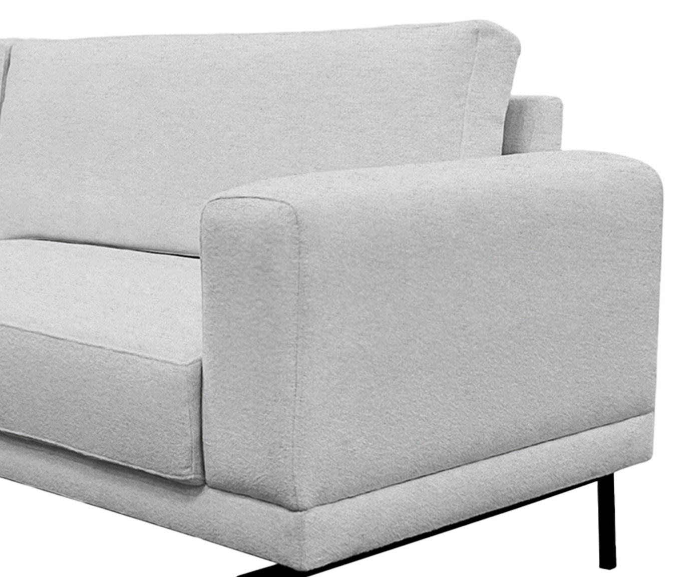 Sof&aacute; Linea em Linho Linea Cinza Claro image number 1