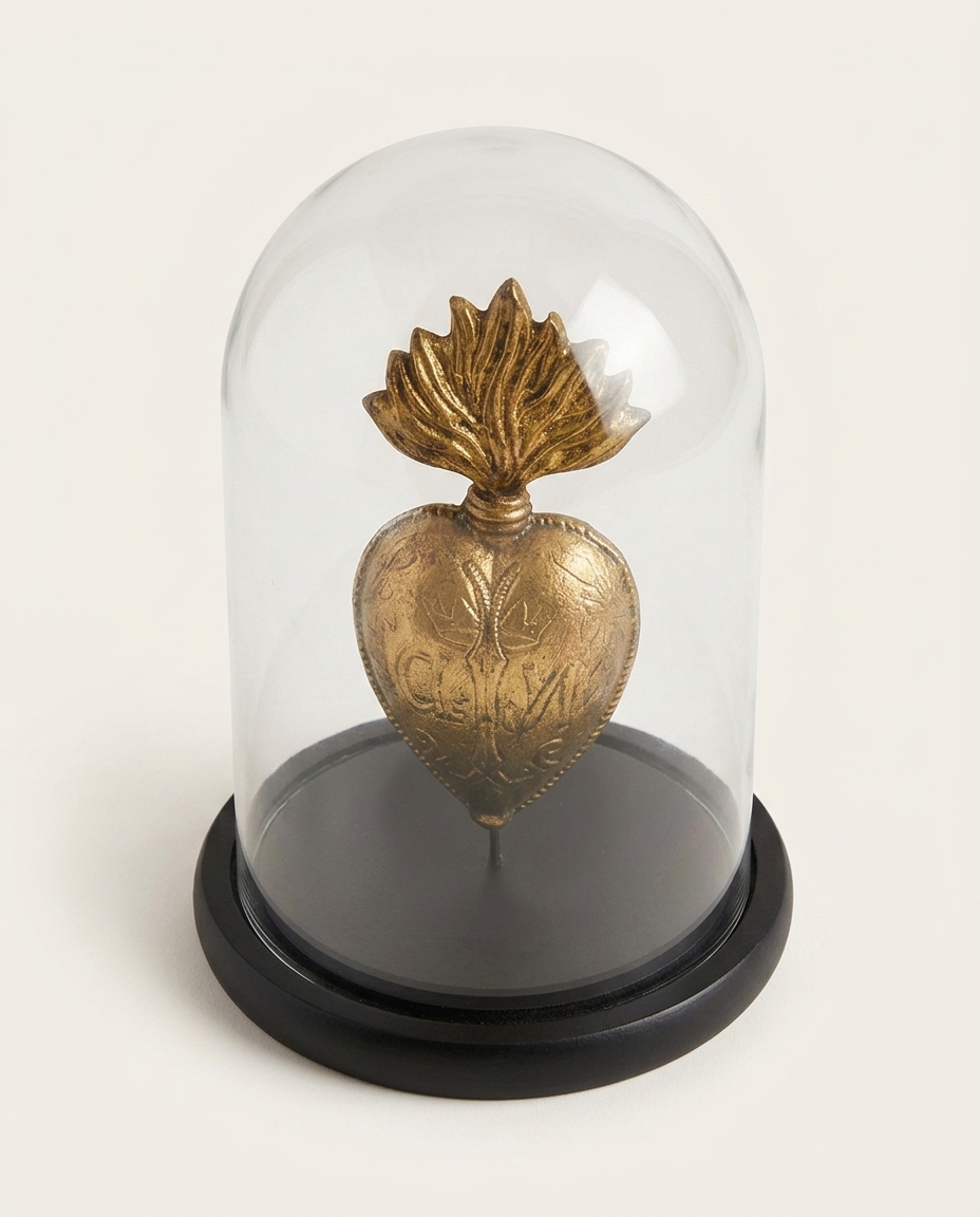 Adorno Cupula Coracao Dourado - image 1