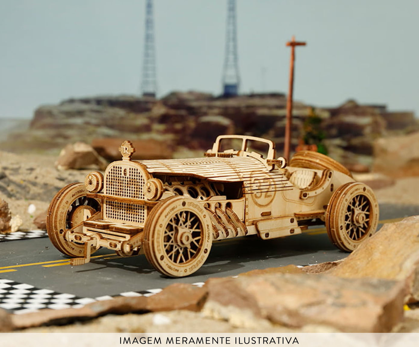Quebra-Cabe&ccedil;a 3D Carro Grand Prix image number 1