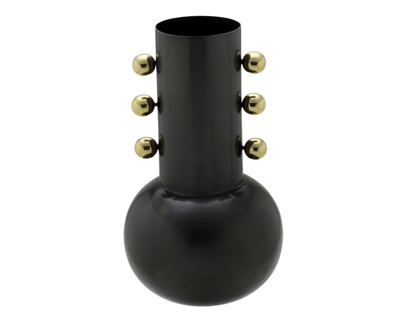Vaso em Metal Willy - Preto image number 0