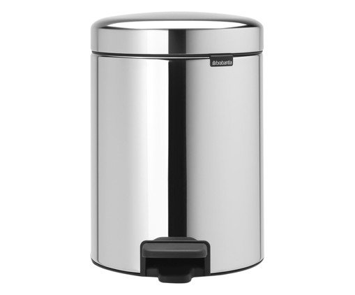Lixeira em Inox New Icon Prateada image number 0