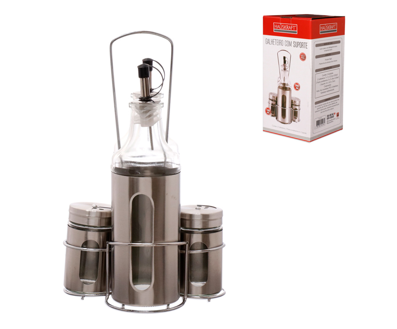 Galheteiro em Inox Hauskraft Prateado image number 1