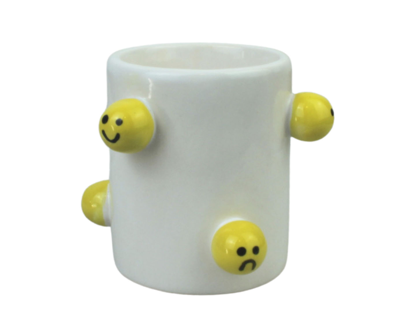 Canequinha Smille Branco e Amarelo image number 0