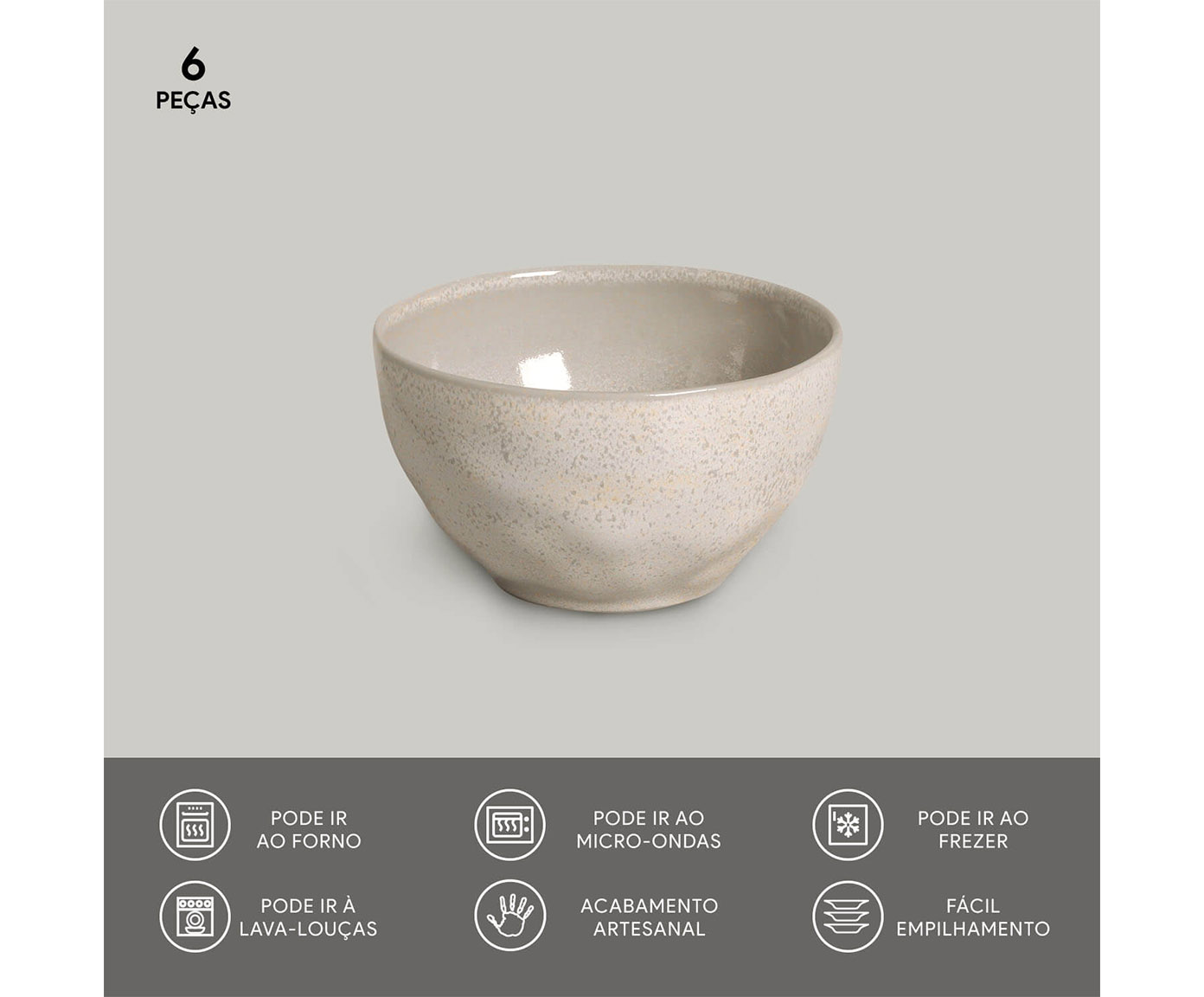 Jogo de Bowls Org&acirc;nico Latte Cru image number 5