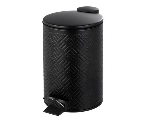 Lixeira de Metal com Pedal Mosaic Preto image number 0