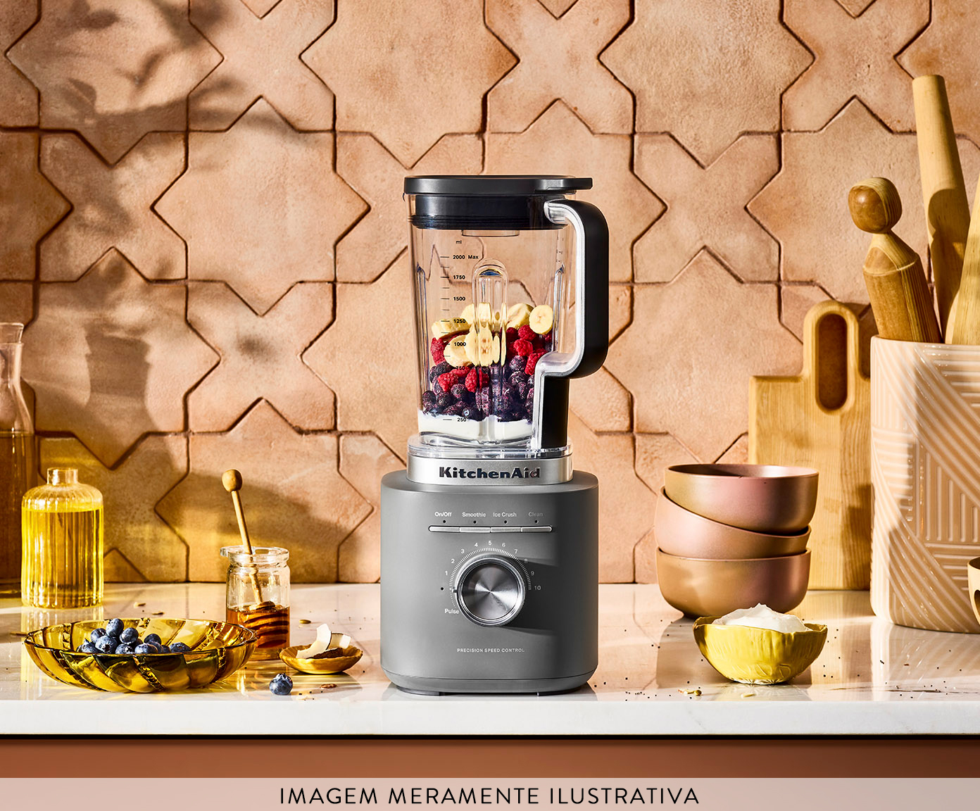 Liquidificador Pure Power Kitchenaid Charcoal Grey image number 6