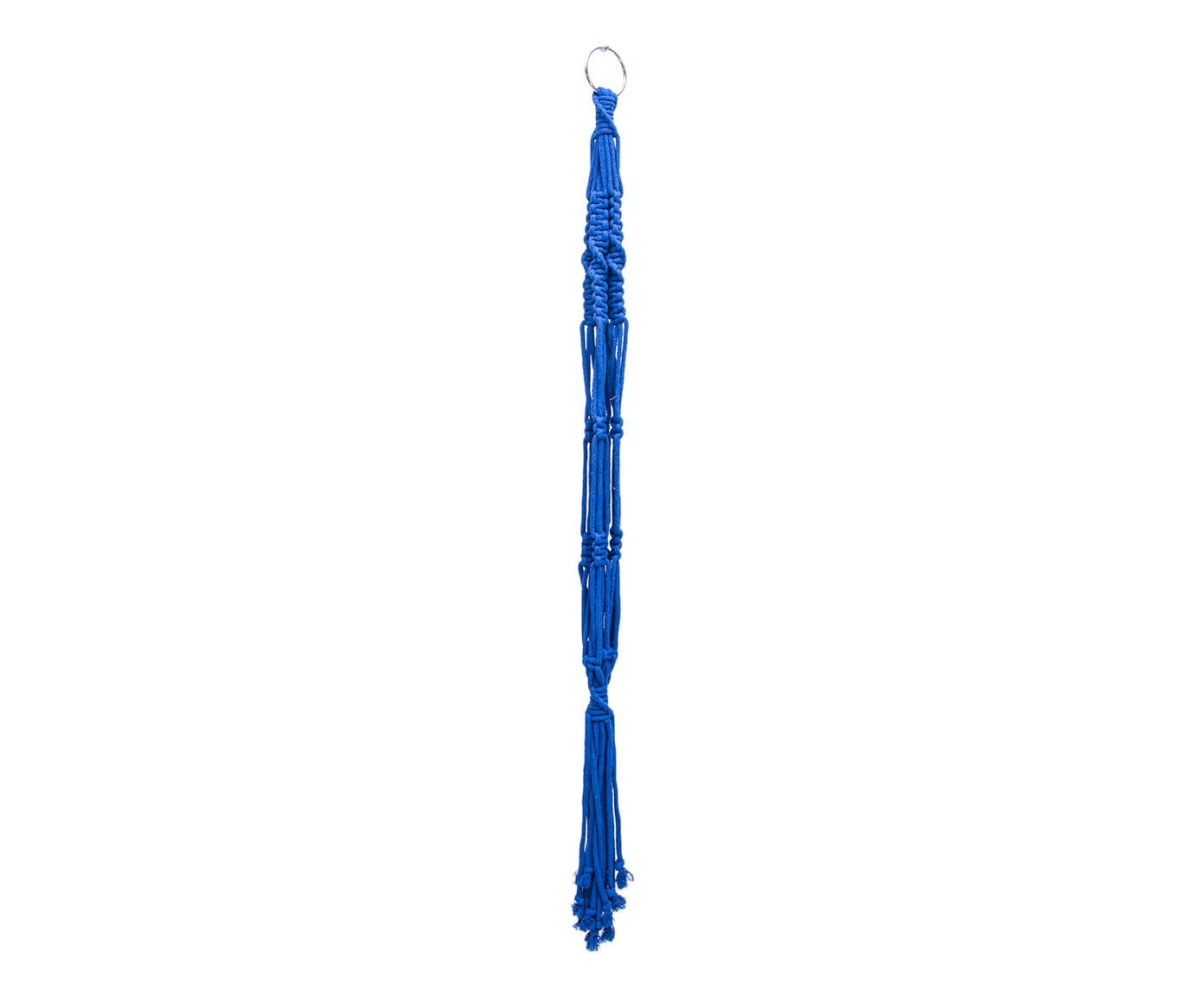 Hanger em Macram&ecirc; Mega Azul Royal - image 1