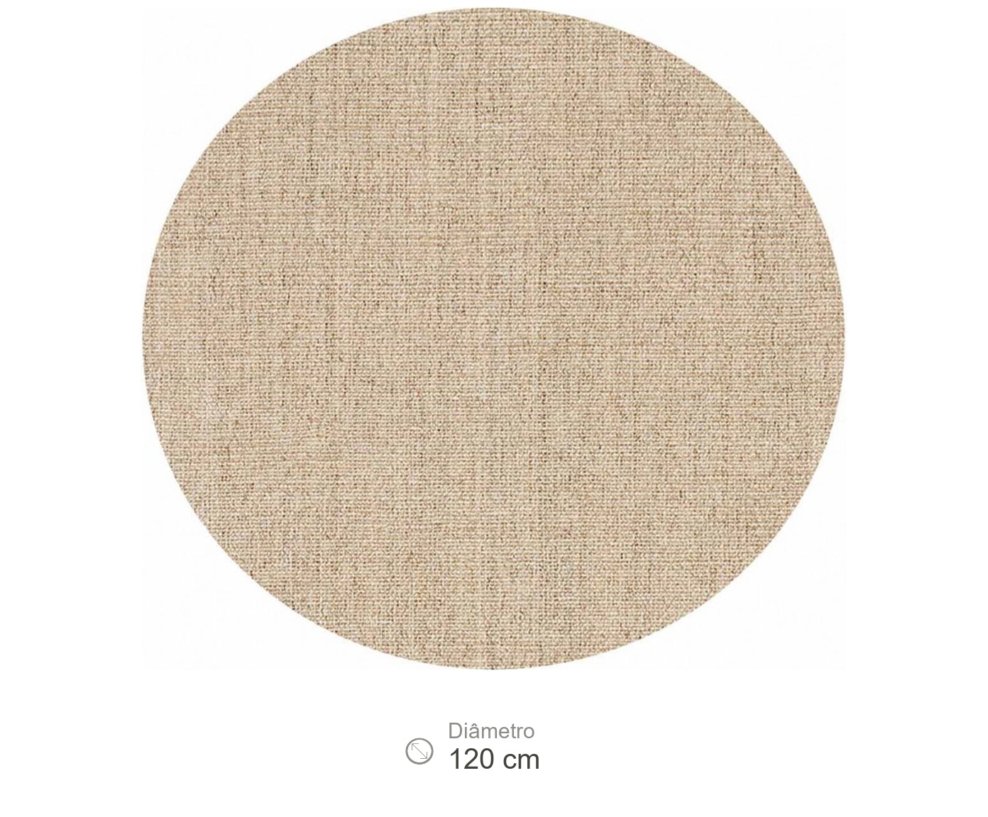Tapete Redondo Debrum Boucle Bege image number 2