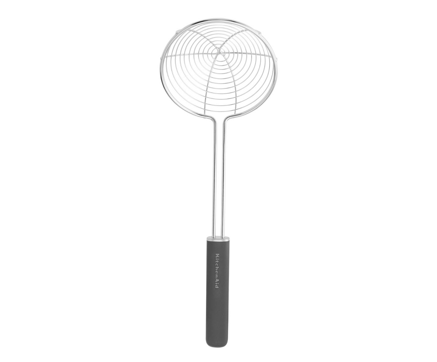 Escumadeira para Fritura em A&ccedil;o Inox Kitchenaid Preta - image 0