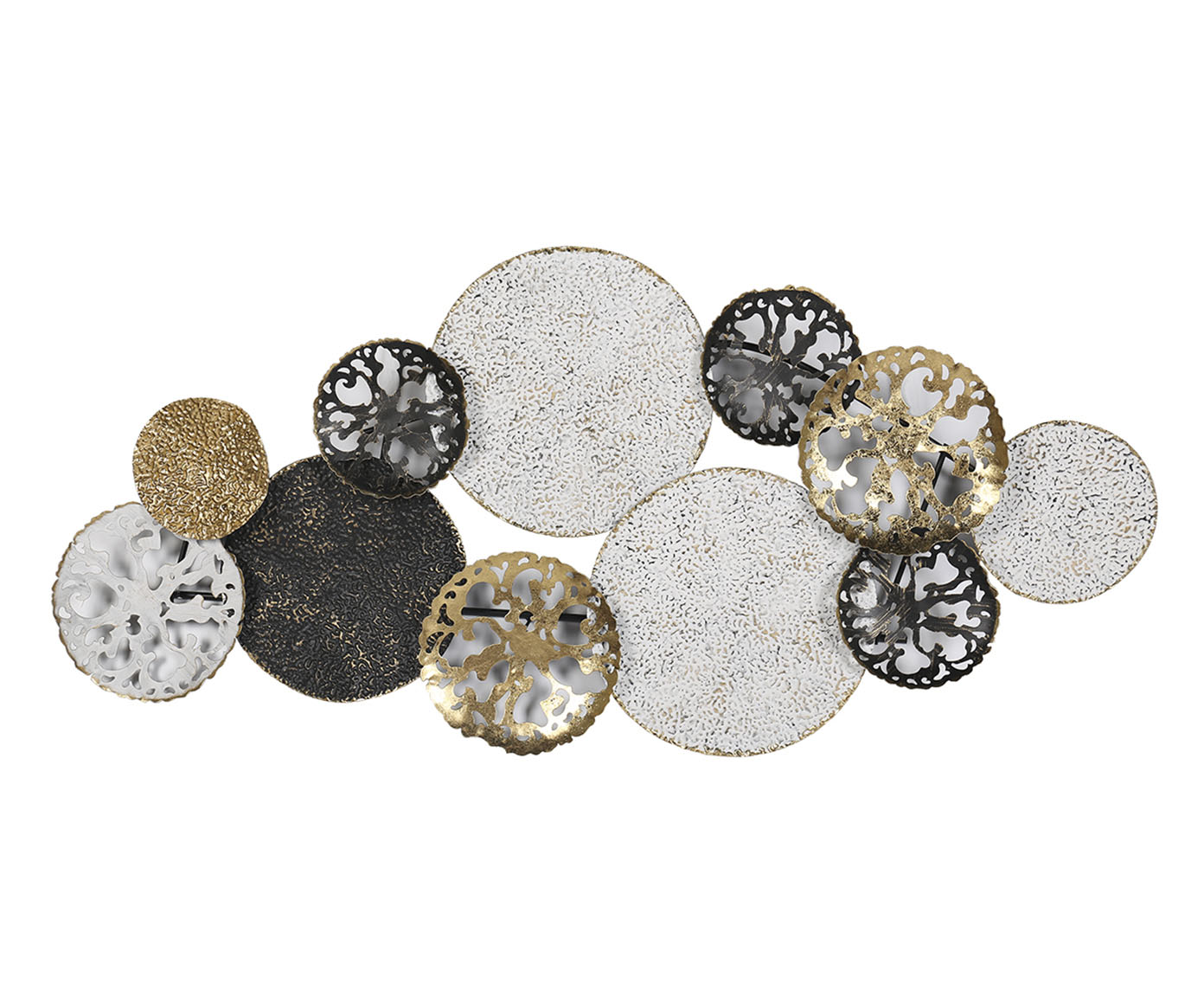 Adorno de Parede Conforti Dourado e Branco - image 0