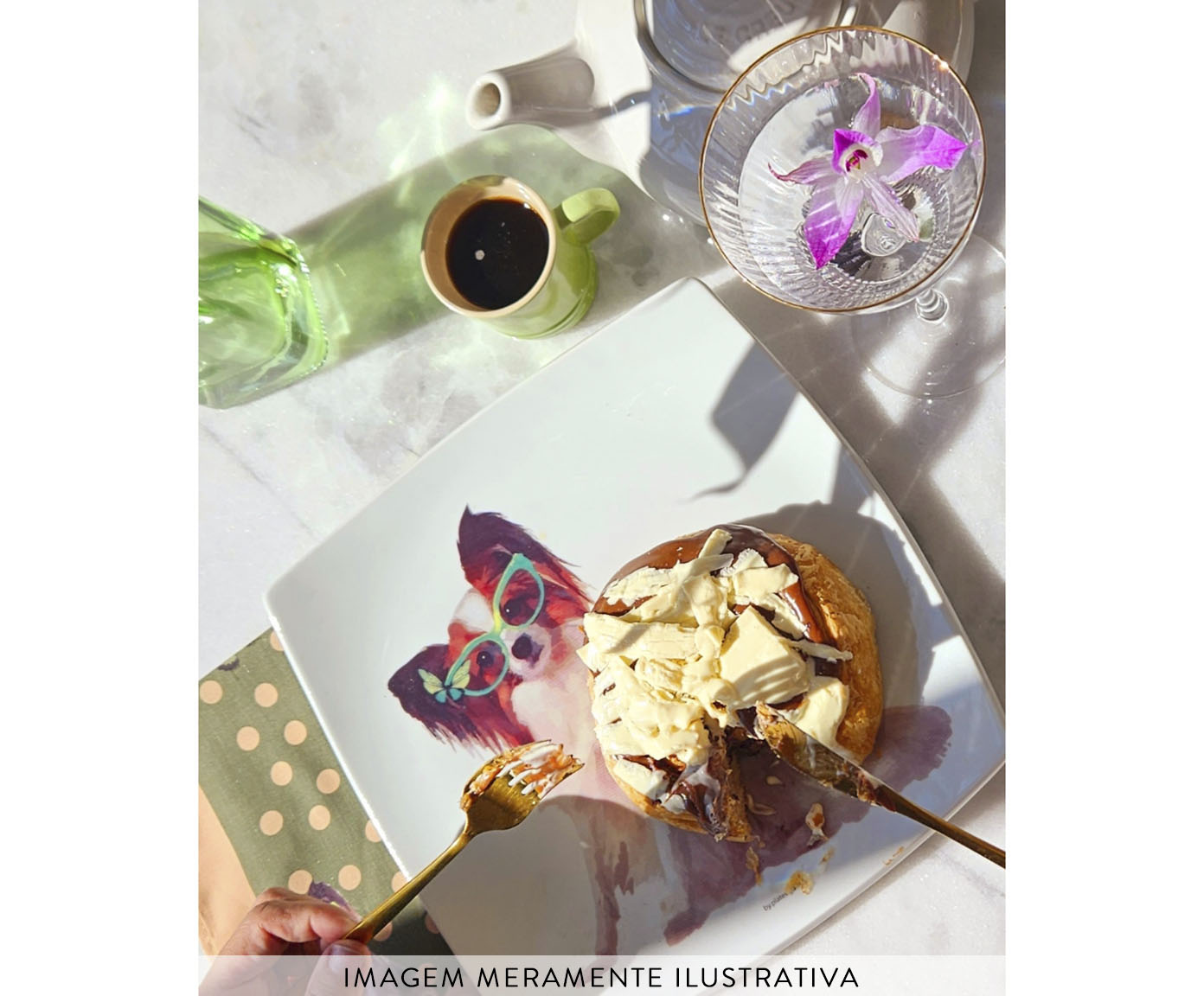 Prato de Porcelana Bandeja Papillon Juju And Butterfly image number 5