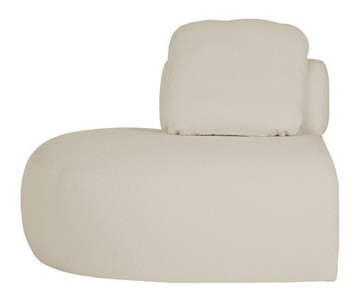 Sof&aacute; M&oacute;dulo Lateral Esquerdo Laguna by Elle - Boucle Off White image number 0