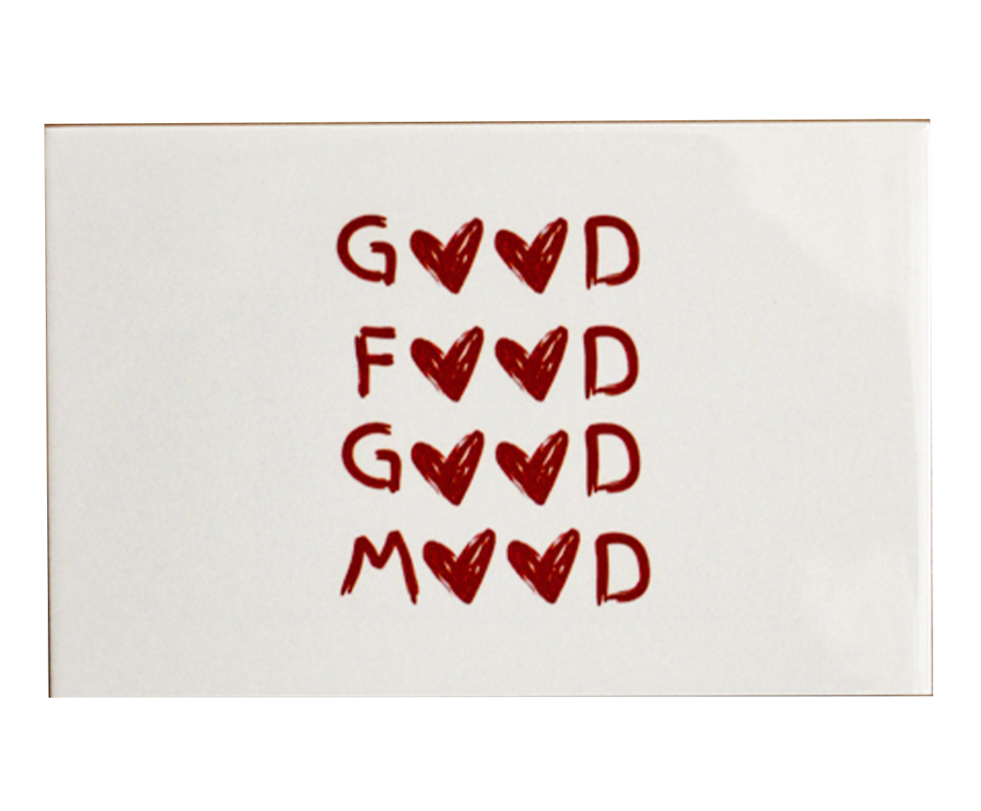 Azulejo Decorativo "Good Food Good Mood" image number 0