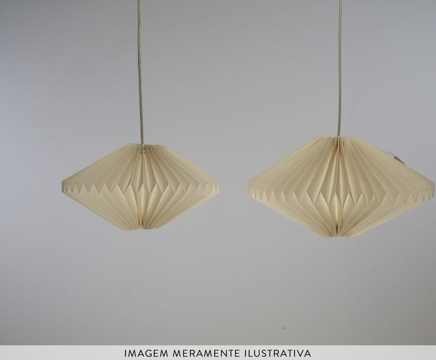 Lumin&aacute;ria Origami Orion Marfim image number 6