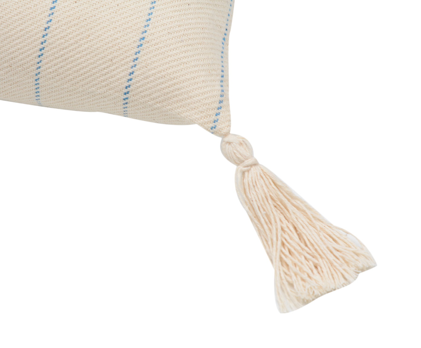Capa de Almofada com Tassel Jeri Azul e Laranja image number 3