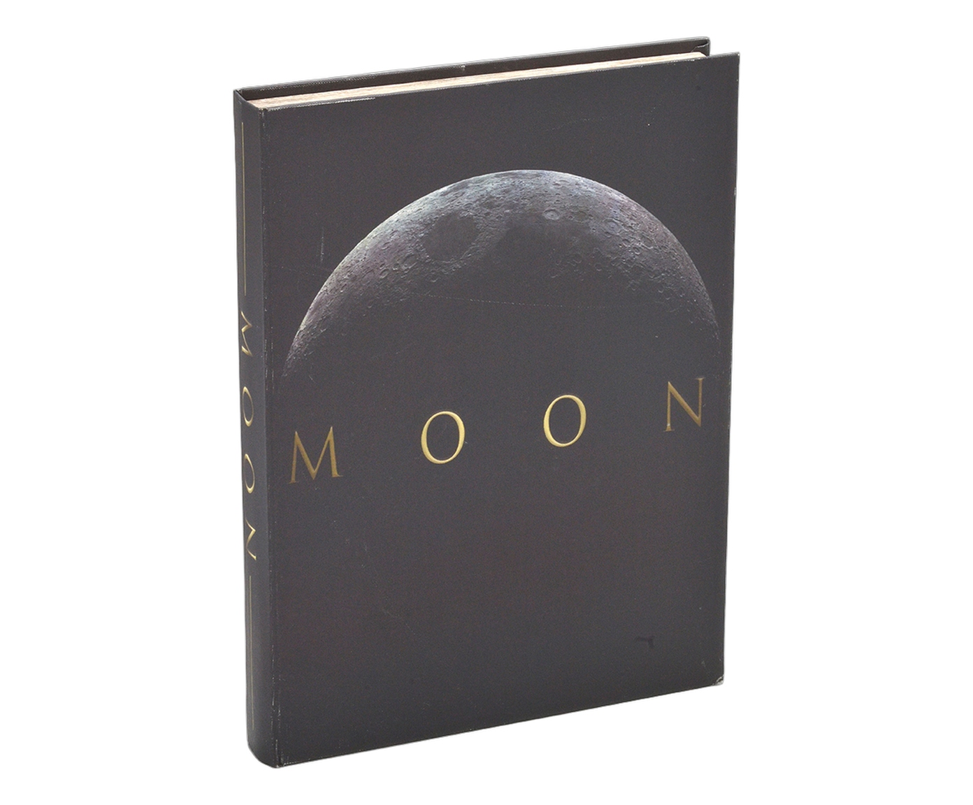 Caixa Decorativa Livro Moon Cinza e Preto - image 0