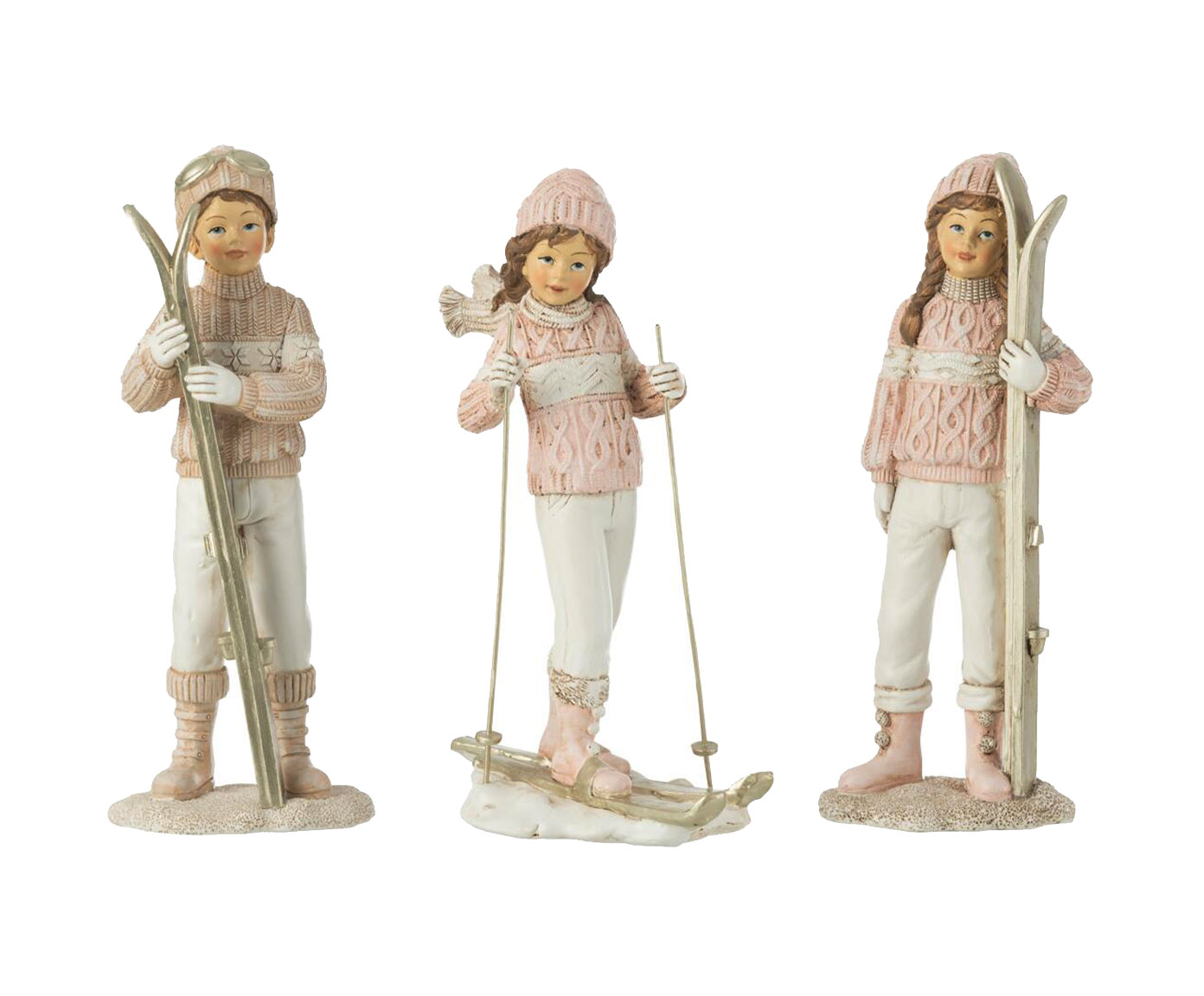 Jogo de Esculturas Criancas Ski - image 0