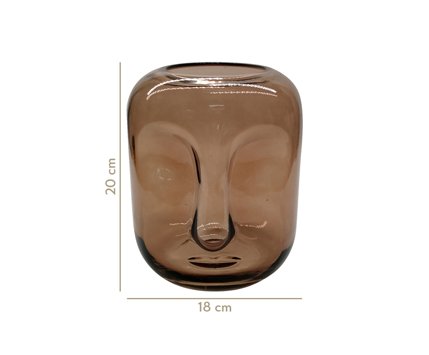 Vaso em Vidro Moara - Fum&ecirc; image number 2