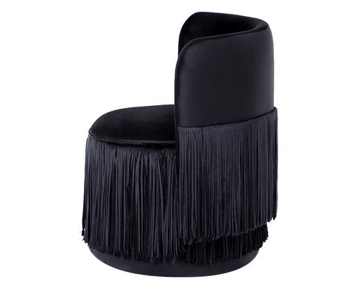 Poltrona Franja Dupla - Preto image number 3