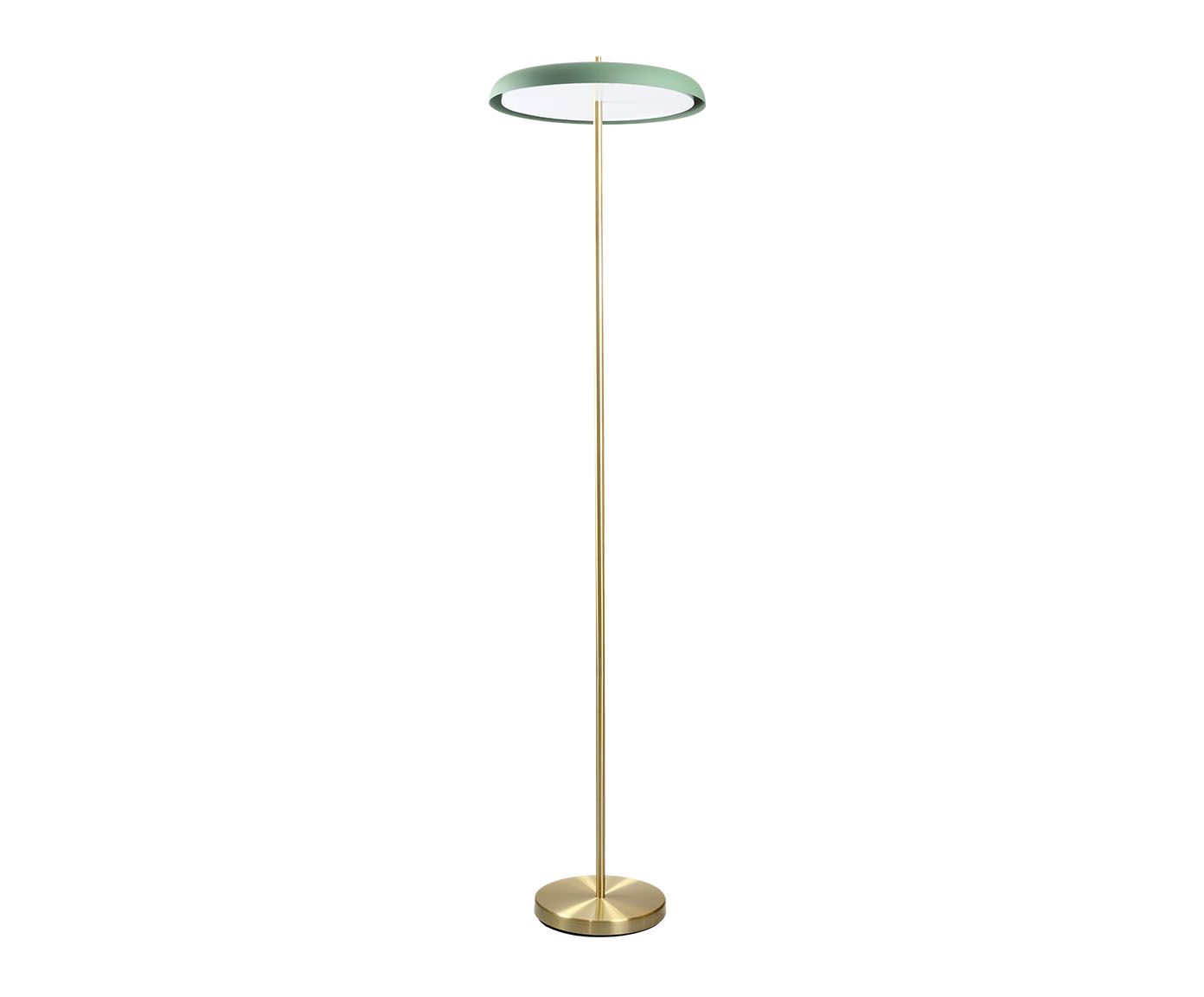 Coluna Dalu Bivolt - Verde e Dourado Escovado - image 0