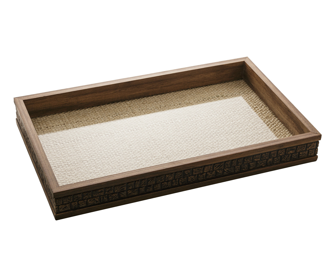 Bandeja Decorativa Coquinho com Sisal Natural image number 0