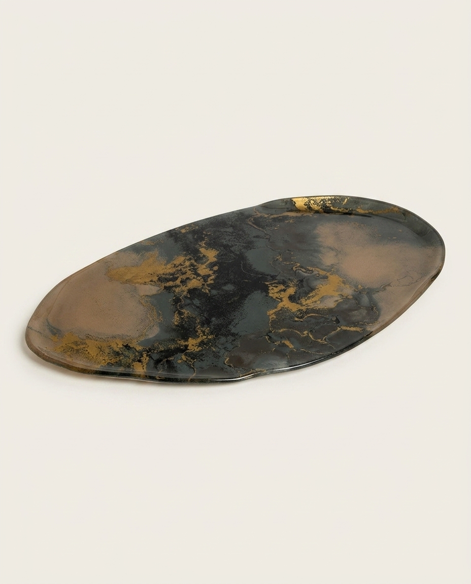 Centro de Mesa Oval Grande Onix image number 2