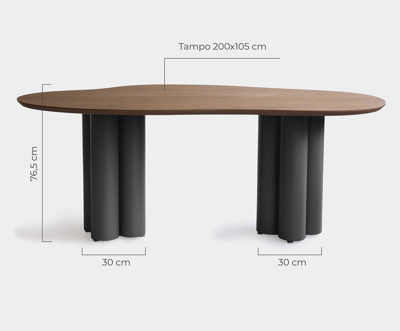 Mesa de Jantar Maxi M&eacute;dia Preto image number 1