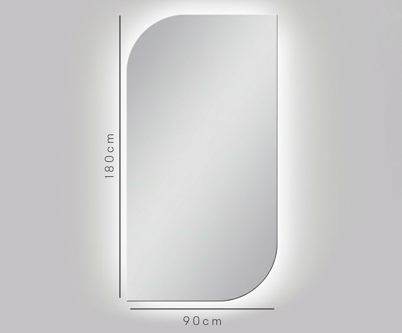 Espelho com Led Smart Bahrein Caramelo image number 5