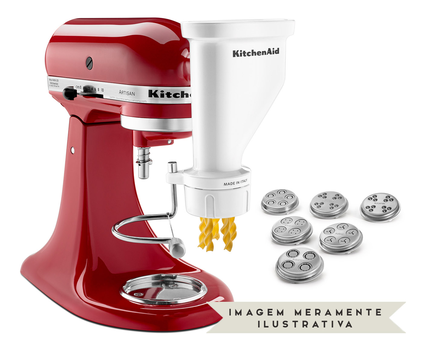 Set Pasta Press para Stand Mixer - Branco image number 2