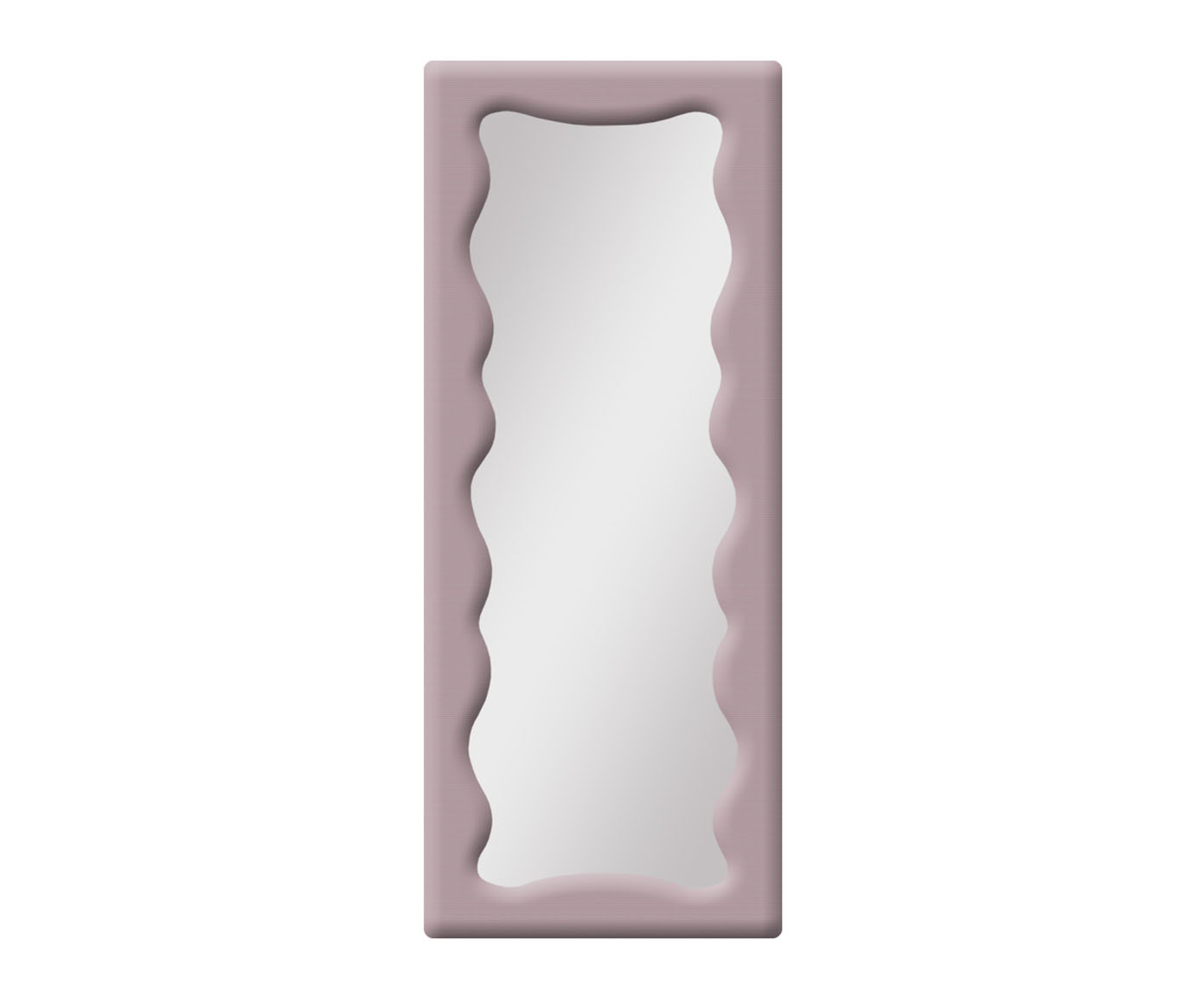 Espelho de Ch&atilde;o em Veludo Viena Rosa - image 0