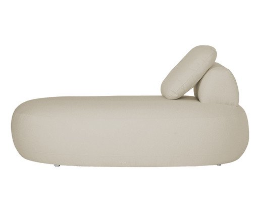 Sof&aacute; M&oacute;dulo Chaise Laguna by Elle - Boucl&ecirc; Bege image number 1