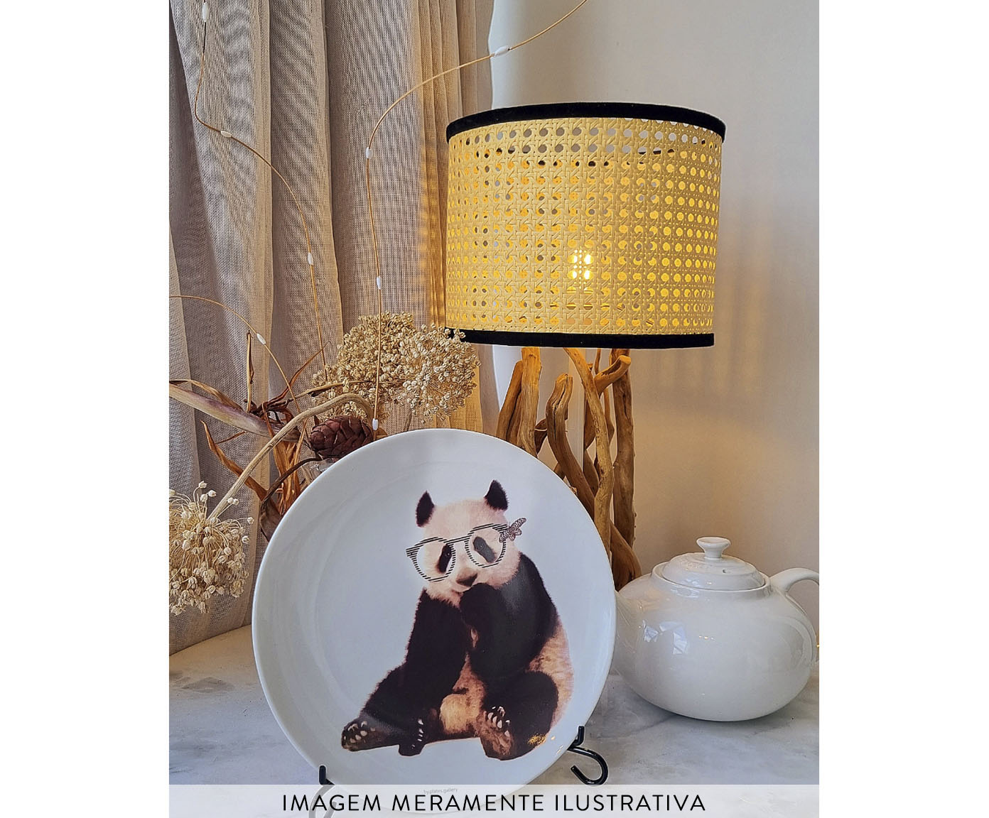 Prato de Porcelana Panda image number 2